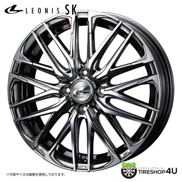 WEDS（ウェッズ） LEONIS SK 15x4.5J 4/100 +45 BMCMC ブラックメタル