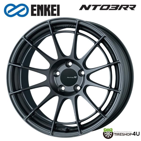 お値下げ　ENKEI NT03RRホイール4本17インチ マットグレー ENKEI（エンケイ） 4本購入で送料無料 ENKEI Racing Revolution NT03RR