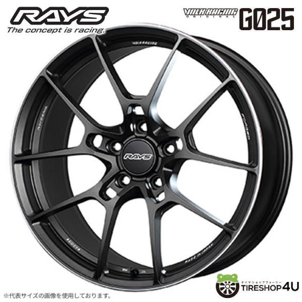 RAYS RAYS VOLK RACING G025 19x9.5J 5/112 +44 MK マットガンブラック