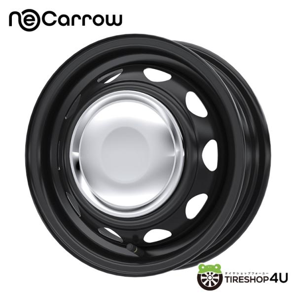 4本購入で送料無料 WEDS NeoCarrow 12x3.5J 4/100/110/114.3 +34 MBC セミマットブラック/クロームキャップ 新品ホイール1本価格 【代引き不可】