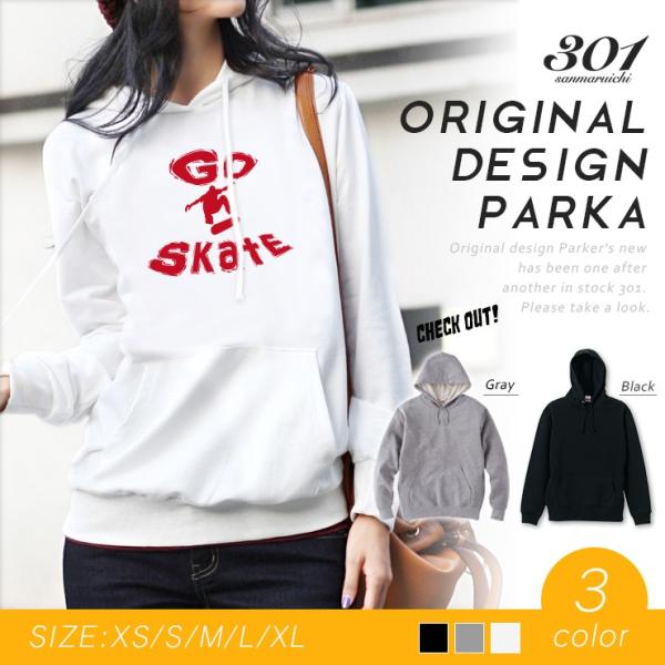 �p�[�J�[ ���f�B�[�X ���� �u�����h ������� �傫�� �t�[�h�t�� �v���I�[�o�[ GO SKATE Skateboard SK8 �X�P�{�[ �j���[���[�N �u���b�N���� �X�g���[�g