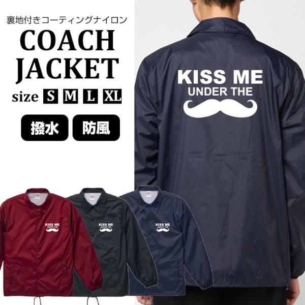 �R�[�`�W���P�b�g �����Y ���j�Z�b�N�X ���� KISS ME UNDER THE mustache �Ђ��f�U�C�� �X�g���[�g �i�C�����W���P�b�g 3�F