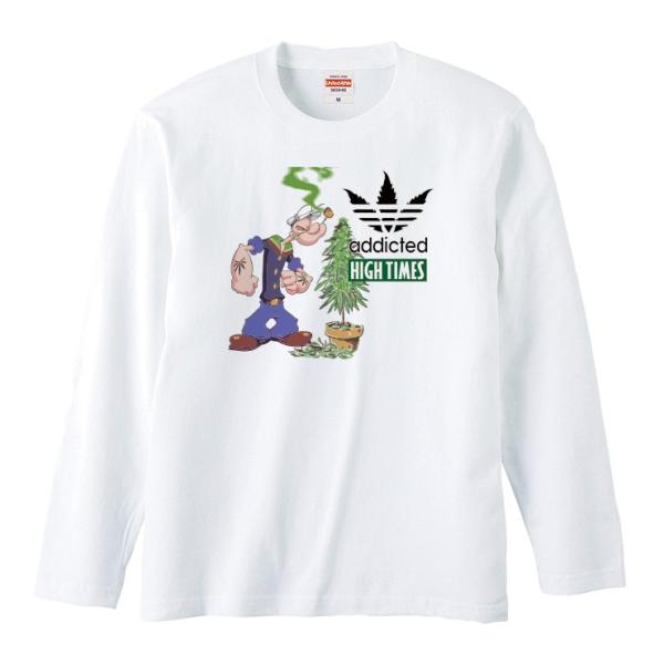 Tシャツ メンズ ロンt 長袖 ブランド Uネック High Times Addicted Kush Weed マリファナ クッシュ ロゴ ポパイ パロディ Buyee Buyee Japanese Proxy Service Buy From Japan Bot Online