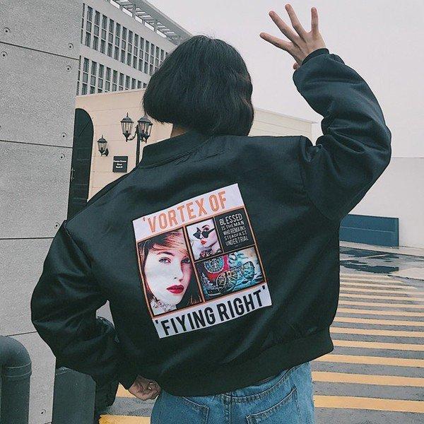 韓国 ファッション ストリート 原宿系 ベースボール スタジャン ジャケット ショート丈 31s Xuzxz1nltb 三一商事 通販 Yahoo ショッピング