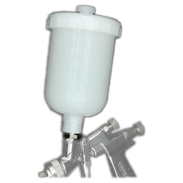 汎用 アネスト岩田 スプレーガン LPH-80用  (250ml)塗料カップ 蓋付き プラスチック製 ペイントカップ