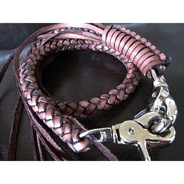 ウォレットチェーン 革 6本編 本革 ウォレットチェーン レザーウォレットロープ ミドルサイズ ダークブラウン Wr 001 Dbr K Craft 通販 Yahoo ショッピング