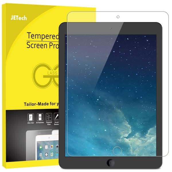 JETech iPad (9.7インチ、2018/2017モデル、第6/5世代) iPadAir/iPad Air2/iPadPro9.7用強化ガラス