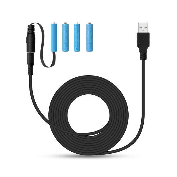 LANMU 単4形 ダミー電池 単4 バッテリー電源 4個セット充電池USB-DCケーブル付き 単4形バッテリー交換 電池スペーサー 繰り返し使用 ハ