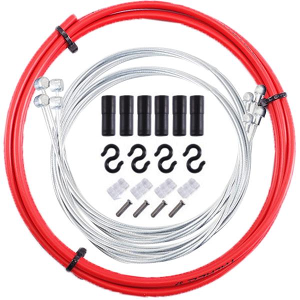 RICISUNG ブレーキケーブルセット 自転車ブレーキワイヤー バイクブレーキケーブル バイク自転車ロード リアブレーキケーブル 抵抗性 耐久性 自