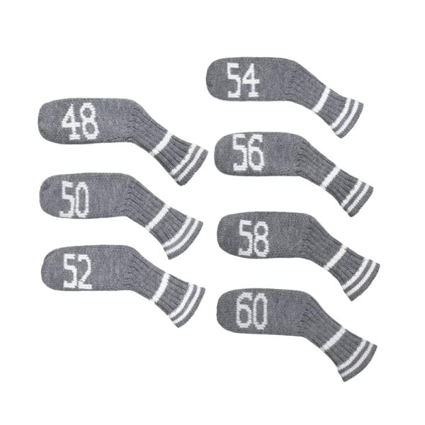 Scott Edward ニットウェッジゴルフアイアンヘッドカバー7PCSクラブプロテクター48,50,52,54,56,58,60度 スコットエドワ