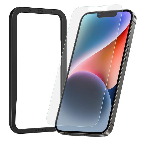 NIMASO アンチグレア iPhone 17e/16e/14/13 Pro/13 用 ガラスフィルム 保護フィルム 強化ラス 1枚セット