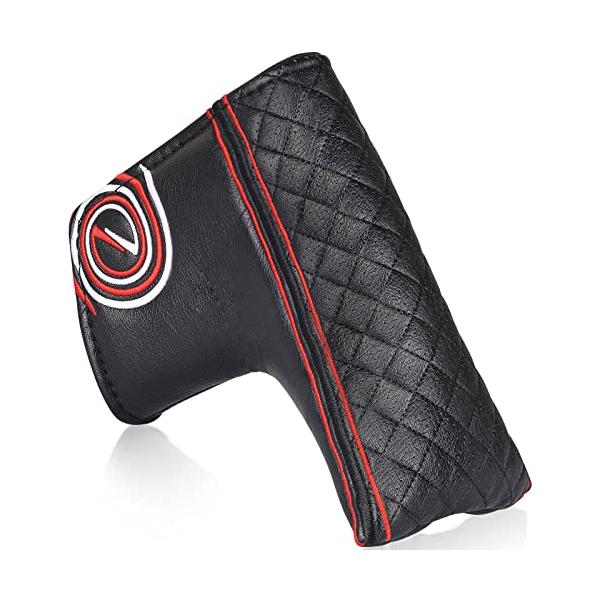 ゴルフヘッドカバー パターカバー マグネット開閉 ピンタイプ用 ブレードパターカバー ODYSSEY オデッセイ (パターカバー)