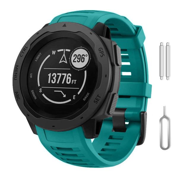 WUWOCJ 22MM バンド適応 ガーミン Instinct/Instinct Tide/Instinct Tactical 交換ベルト 柔らかいシ