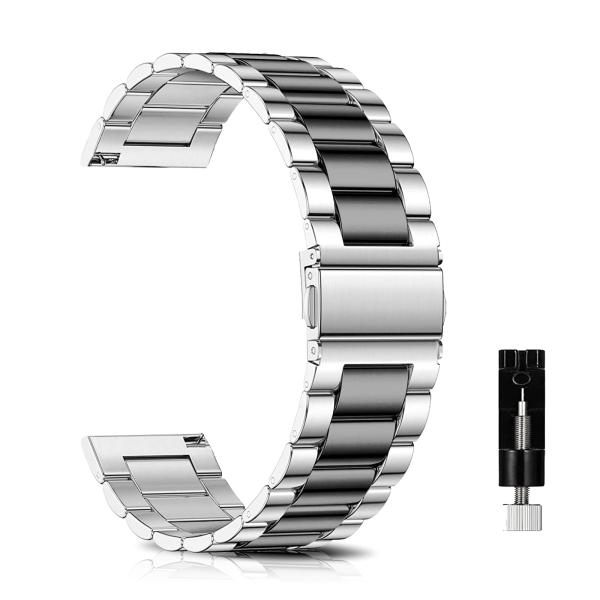 [LuFiYa] 時計バンド ベルト18mm / 20mm / 22mm / 24mm 交換バンド ステンレス 18ミリ 20ミリ 22ミリ 24ミリ