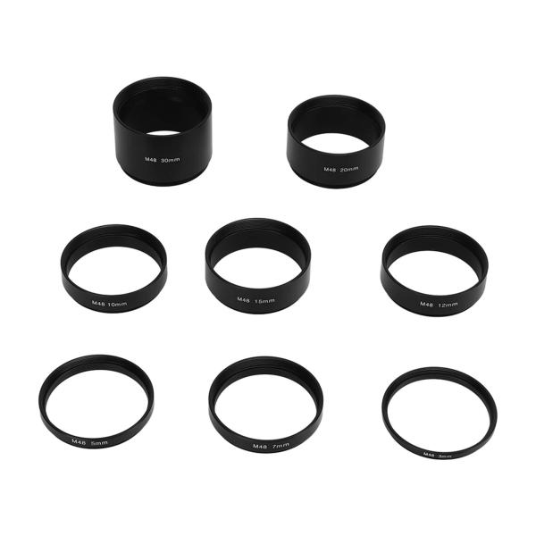 延長チューブ 望遠鏡延長筒 可変結合 M48X0.75 高精度 フォーカス問題解消 天文望遠鏡撮影用 天体望遠鏡用アクセサリー