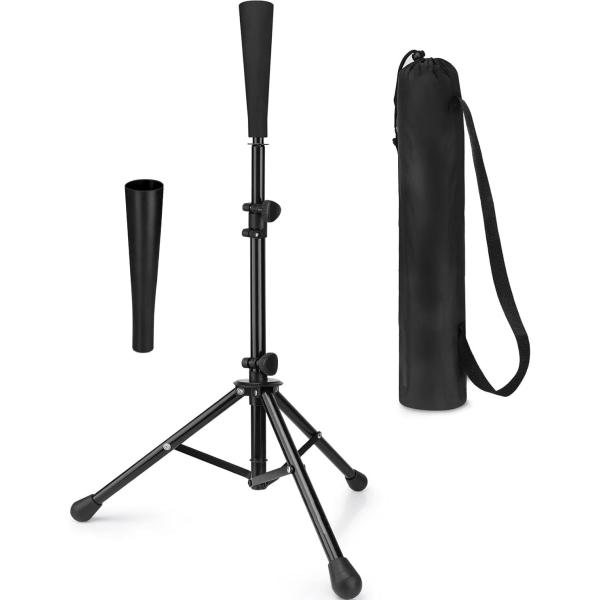 バッティングティー 野球 バッティング ティースタンド 置きティー「汎用交換ラバー1個付属」練習 打撃 トレーニング 段階式 硬式/軟式球/ソフトボー