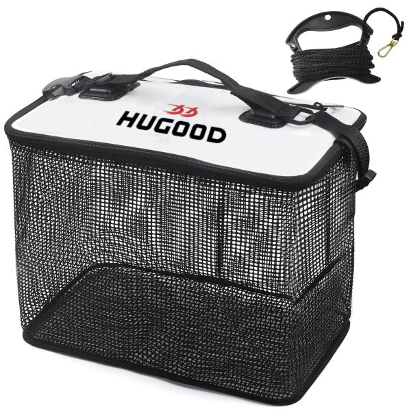 Turelax 折りたたみフローティングスカリ 活かし網 40cm/60cm バケツ 8mロープ付属 多機能 釣り 磯釣り 釣り具 釣り用ケース バッ