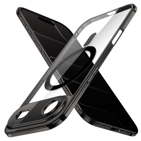 JETech iPhone Air用 マグネットスリムケース MagSafe対応 (ブラック)