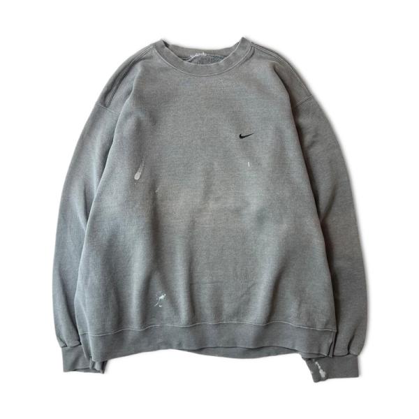 NIKE 90s 00s ワンポイント スウォッシュ ロゴ刺繍 スウェット NIKE 90s 00s ワンポイント スウォッシュ ロゴ刺繍 スウェット