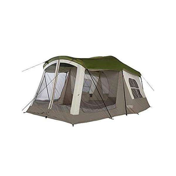 Wenzel Klondike 8-Person Large Outdoor Camping Tent w/Screen Room