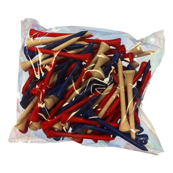 Club Classic Professional Grade Golf Tees 2 3 4 Red White And Blue Andwaffles Com
