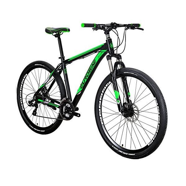 Eurobike Bikes EURX9 29 Inches 3-Spoke Wheels Aluminum Frame Mountain Bike 21 Speed Dual Disc Brake Bicycle