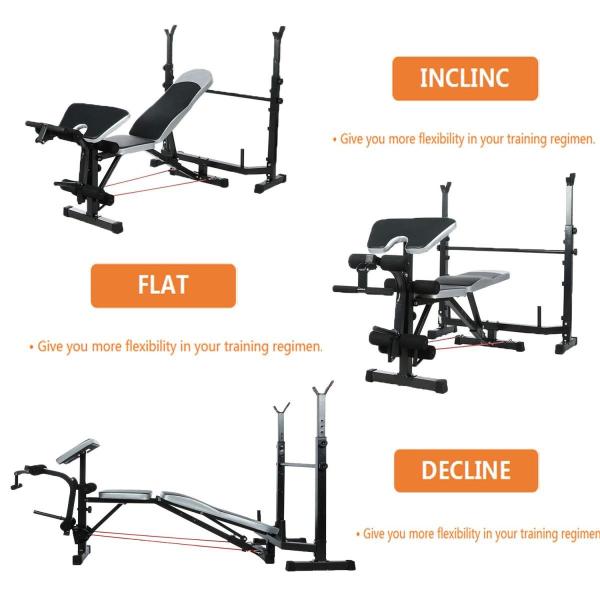 Oanon Adjustable Olympic Weight Bench With Leg Developer And Squat Rac Sagaretxe Net