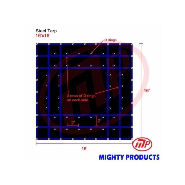 16 X 16 Xtarps Flatbed 16 Truck 36hal01の16 Tarp Tarp Light Weight Steel Tarp U 36hal01