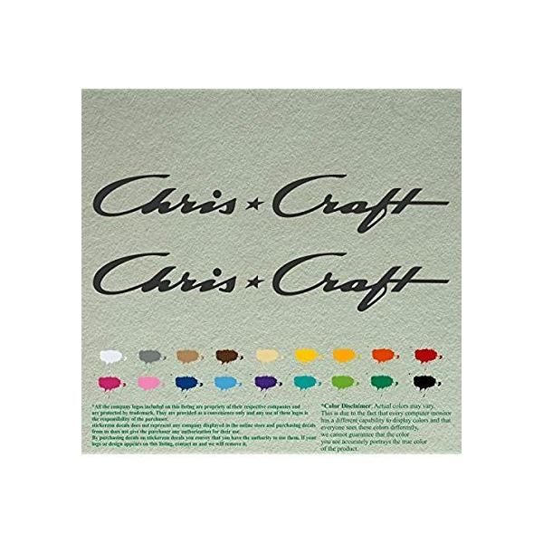 Pair Of Chris Craft Boats Outboards Decals Vinyl Stickers Boat Outboar Www Nlqp Com