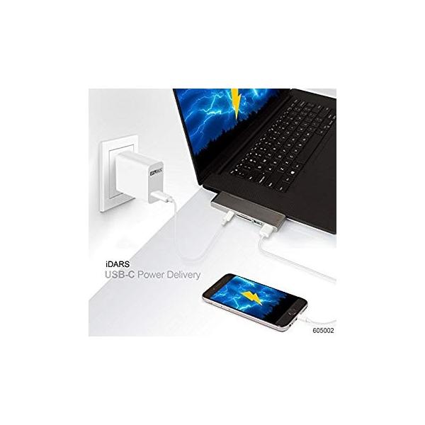 Usb C Hub Idars 6 In 1 Card Micro Sd With Pd Thunderbolt3 驚きの値段 100w