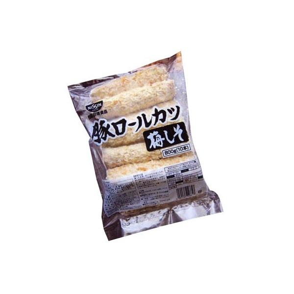 (地域限定送料無料) 業務用 四国日清食品 豚ロールカツ（梅しそ） 800gｘ10本ｘ６(冷凍)２ケ...