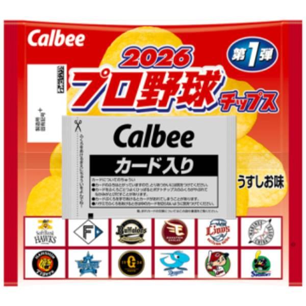 カルビー 2026プロ野球チップス第1弾 うすしお味 22g 24コ入り 2026/04