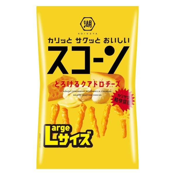 湖池屋 Largeサイズ スコーン とろけるクアトロチーズ 170g 12コ入り