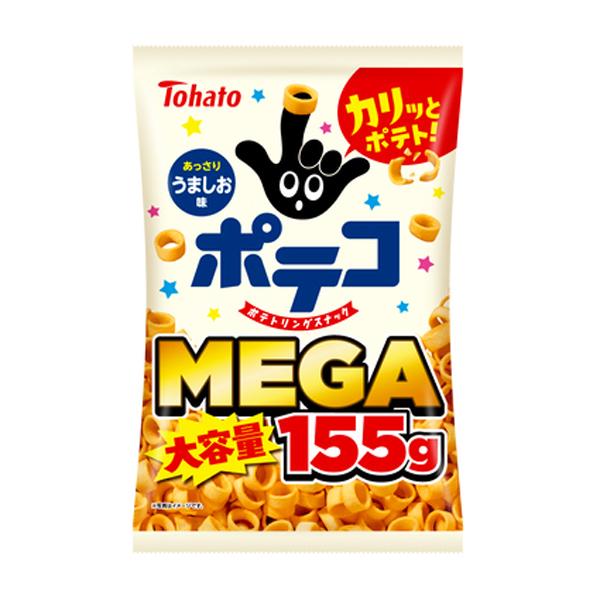 東ハト MEGA大容量ポテコ うましお味 155g 12コ入り 2026/02/16