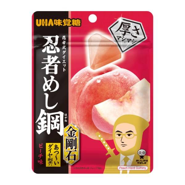 めしあさん　専用 3袋セット UHA味覚糖 忍者めし鋼 金剛石 ピーチ味 45g 東京南倉庫