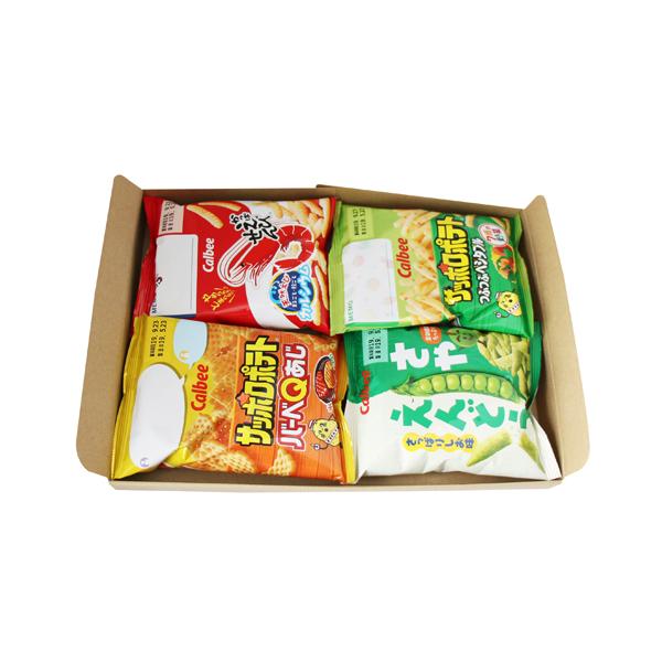 (全国送料無料)カルビー 小袋スナック（4種・全4コ）セット メール便 (omtmb0781)