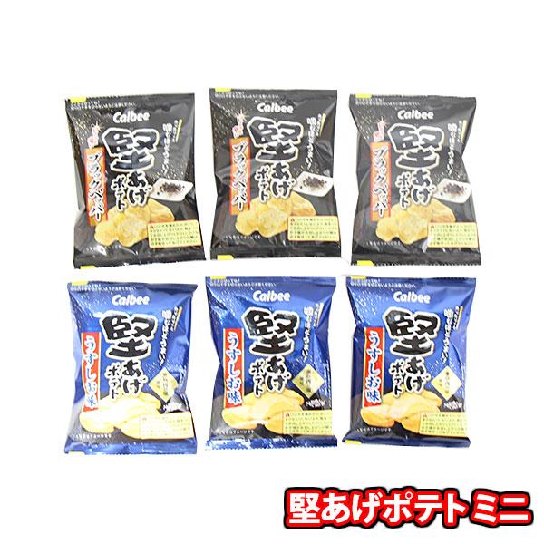 お菓子 詰め合わせ カルビー 堅あげポテト ミニサイズ 2種・計6コ