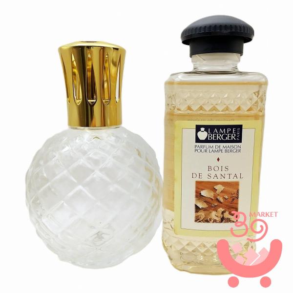 オイル付 ランプベルジェ アロマランプ パイナップル クリア + オイル