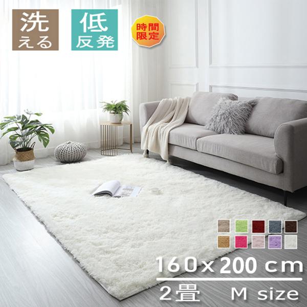 ラグ カーペット 厚手 2畳 低反発 防音 滑り止め 洗える 160×200 ラグ カーペット 厚手 2畳 低反発 防音 滑り止め 洗える 160×200