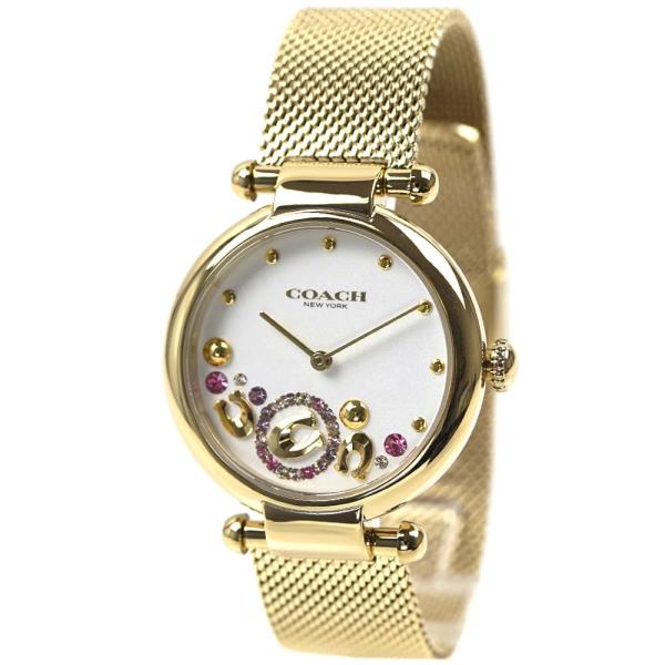 ち*ん様 【美品/稼動品】COACH ケリー ウォッチ 34MM レインボー 時 COACH（コーチ） 並行輸入品 腕時計 ケリー ラウンド メッシュ