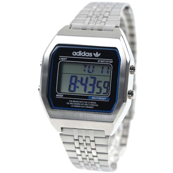 並行輸入品 アディダス 腕時計 adidas デジタル メンズ レディース ユニセックス DIGITAL TWO Unisex シルバー AOST22072