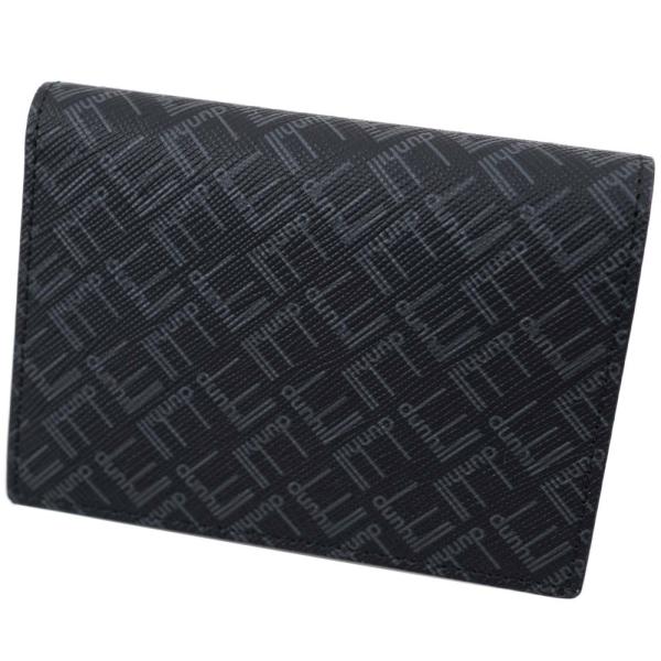 並行輸入品 ダンヒル 名刺入れ メンズ カードケース dunhill Signature Black Leather ブラック DU21R2470LT001R