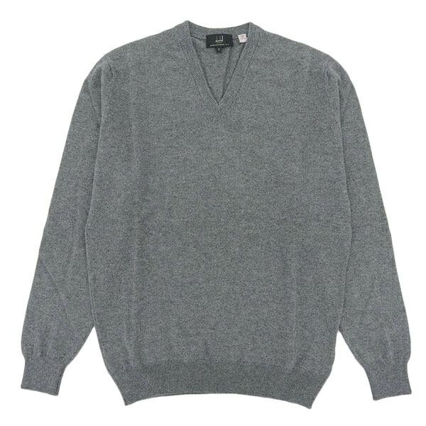 dunhill グレー クルーネックセーター dunhill（ダンヒル） 並行輸入品 ニット セーター Vネック メンズ S/M