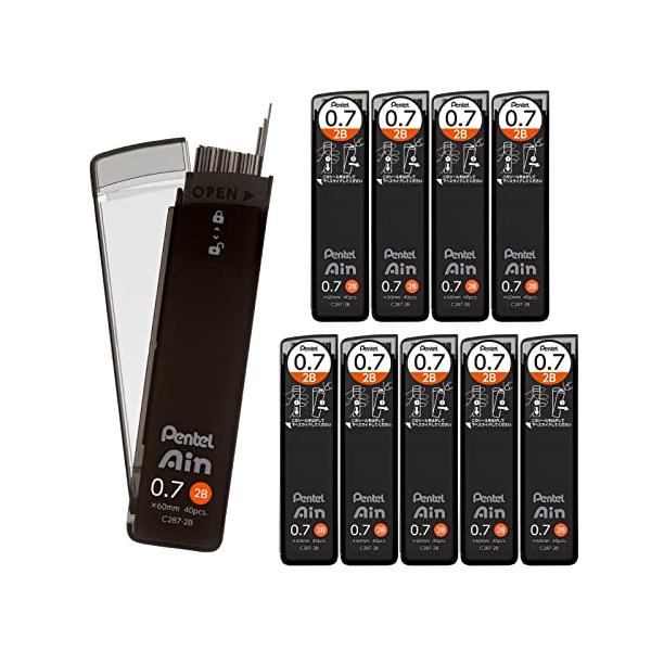 他サイト： ぺんてる シャープ芯 ぺんてるアイン 0.7mm 2B 10個 C287-2Bの商品画像