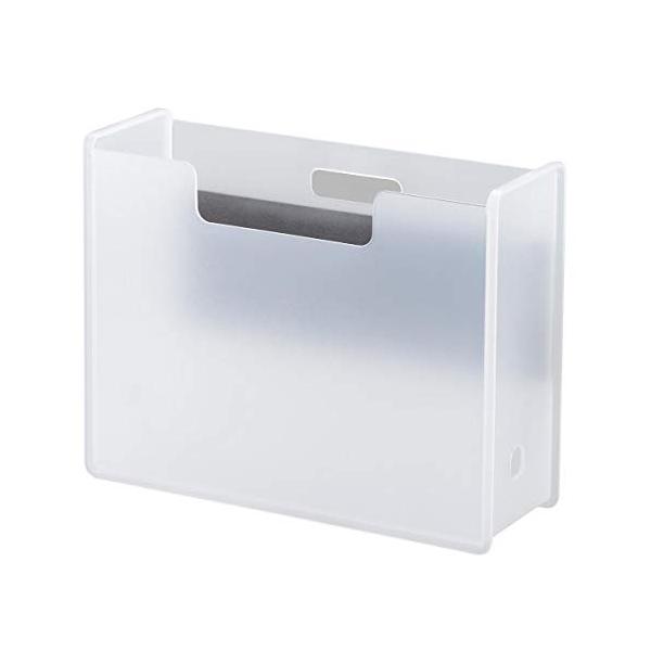 他サイト： サンカ ソーフィス 強力マグネットで浮かせるファイルボックス A4サイズ対応 クリア 耐荷重4kg 強力マグネットでがっちり固定 デスク ホワイの商品画像