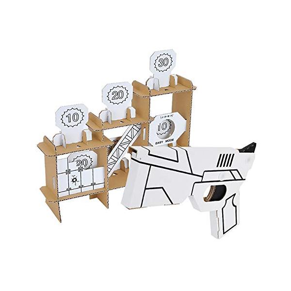 シューティングゲーム白無字/-/5079・Style:シューティングゲーム・輪ゴムが飛び出します。ターゲット狙い撃ち。連射ができます。・段ボールを組み立てて簡単に作れます。ノリ、ハサミ不要(別途輪ゴムが必要です)・組立時間の目安:1時間 完...