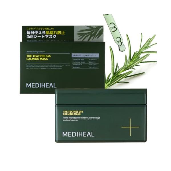 他サイト： MEDIHEAL(メディヒール) THE TEATREE 365 カーミングマスク 大容量 毎日使える肌バランスケア シートパック30枚の商品画像