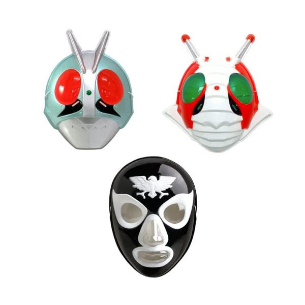 お面 仮面ライダー1号&V3とショッカーの3種セット コスプレ 仮装 