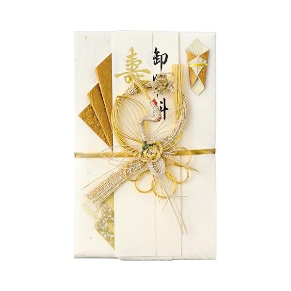 梅鶴ゴールド/140×225mm/キ-652・Style:梅鶴・パッケージ個数:1・鶴の飾りと雲竜のきらめく原紙に上質感が漂う大判の金封。婚礼用だけでなく、結納の目録などにも利用可能。・【用途】婚礼・一般御祝・目録 【金額の目安】5万円~3...