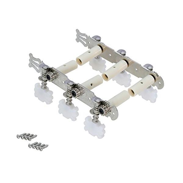 他サイト： キクタニ 糸巻き ペグ 35mm ナイロン弦用 三連 左右1セット GM-35DG ニッケルの商品画像